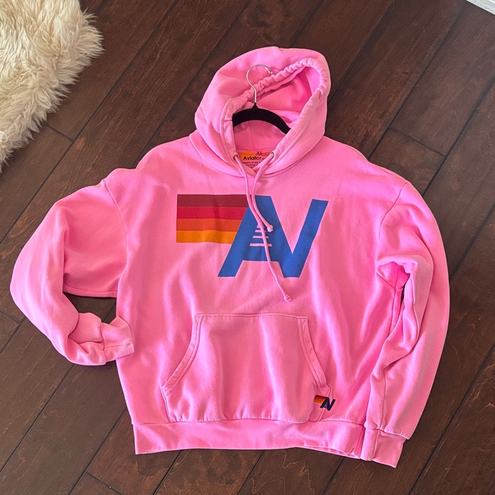 Aviator Nation Pink Hoodie xs